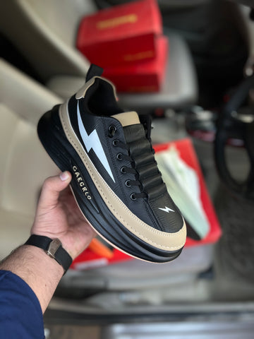 Flash Fashion Sneakers - Black/Brown Flash Fashion Sneakers - Black/Brown