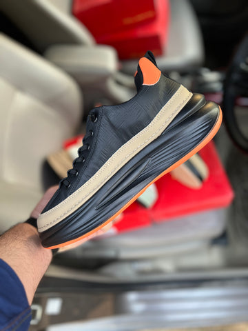 Flash Fashion Sneakers - Black/Orange Flash Fashion Sneakers - Black/Orange