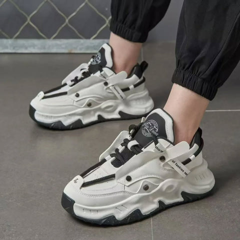 Fashion Sneakers High Sole - White/Black