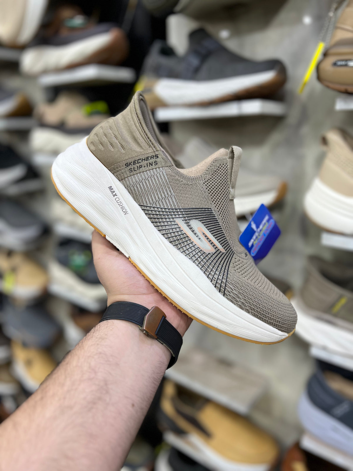 Skechers Slip ins Max Cushion - khaki