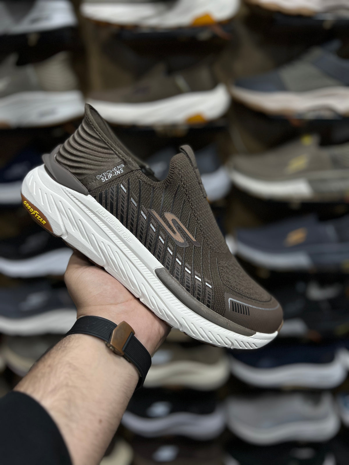 Skechers Slip ins Good Year - Brown