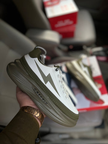 Flash Fashion Sneakers - White/Green
