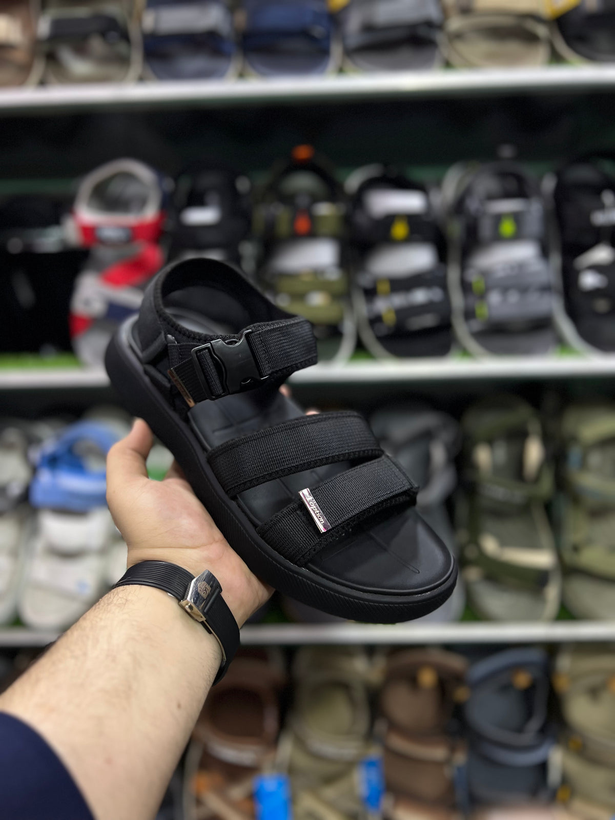 1st Choice Imported Sandals - All Black