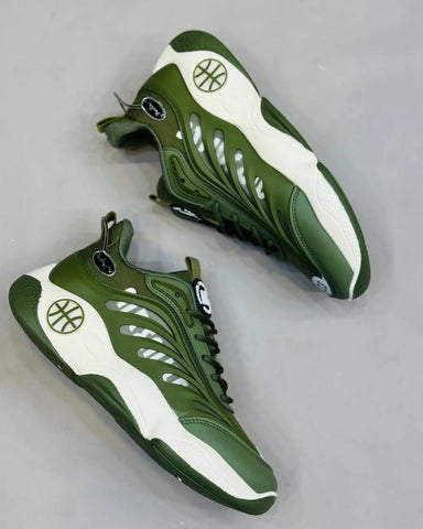 Fashion Sneakers - Olive Green