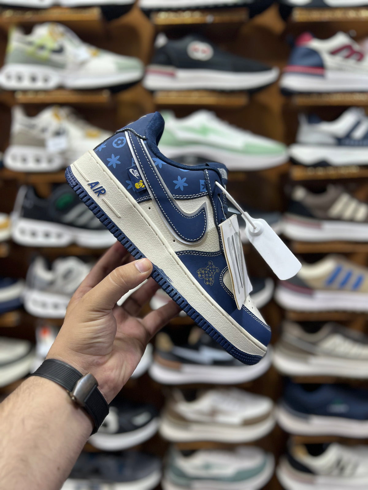 Nk Air Force Denim Premium Quality (Dot Perfect)