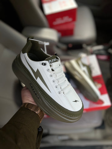 Flash Fashion Sneakers - White/Green