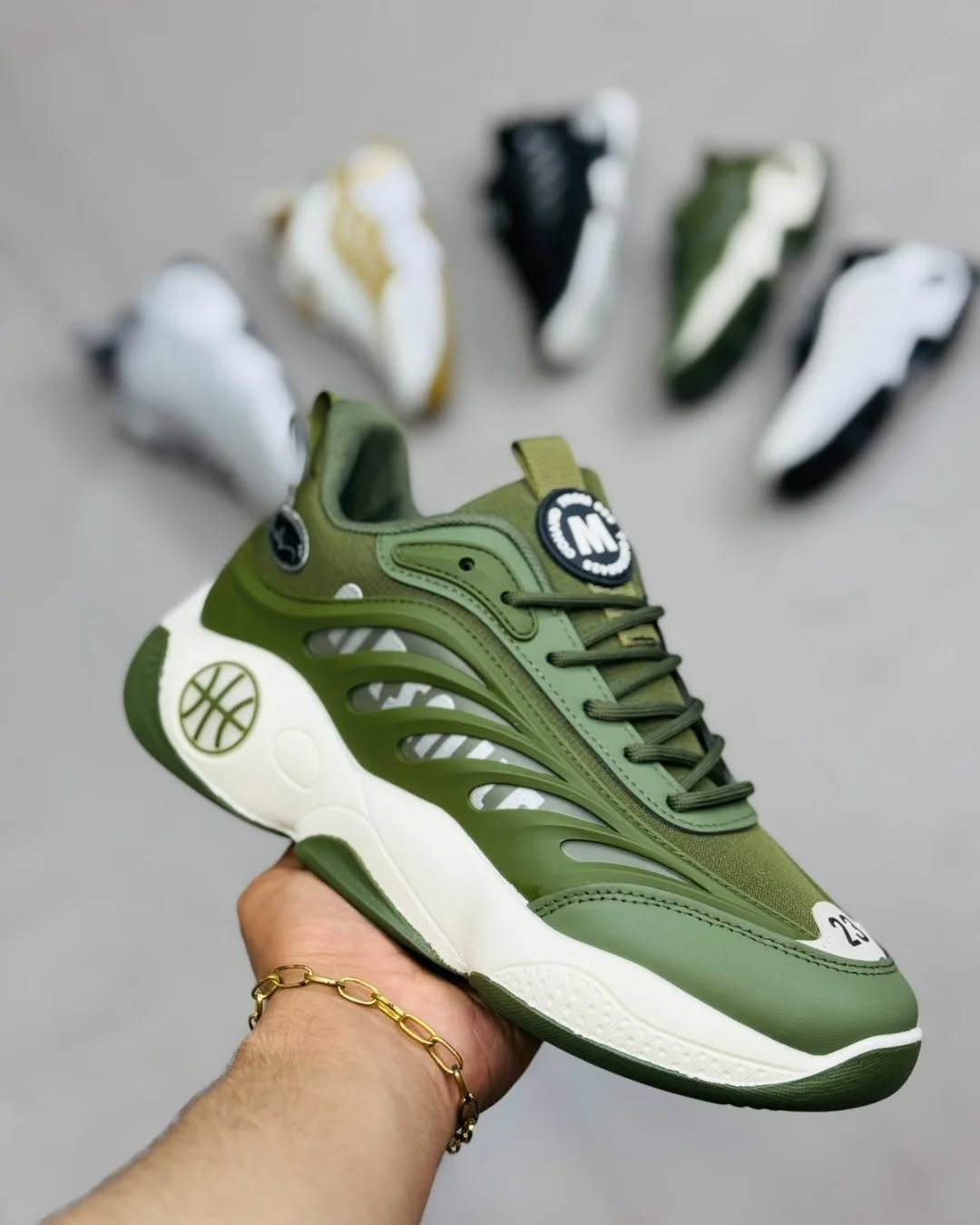 Fashion Sneakers - Olive Green