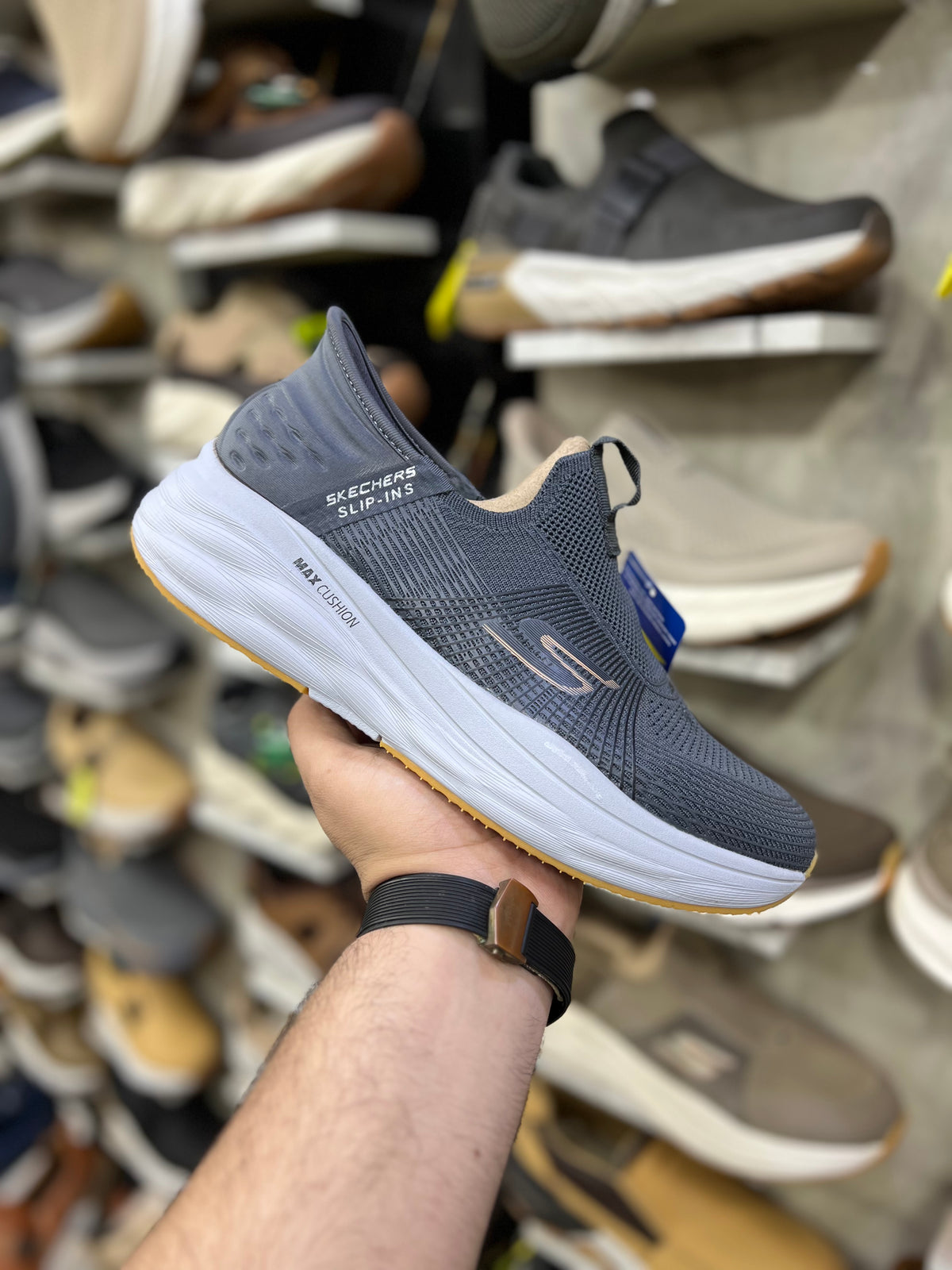 Skechers Slip ins Max Cushion - Grey