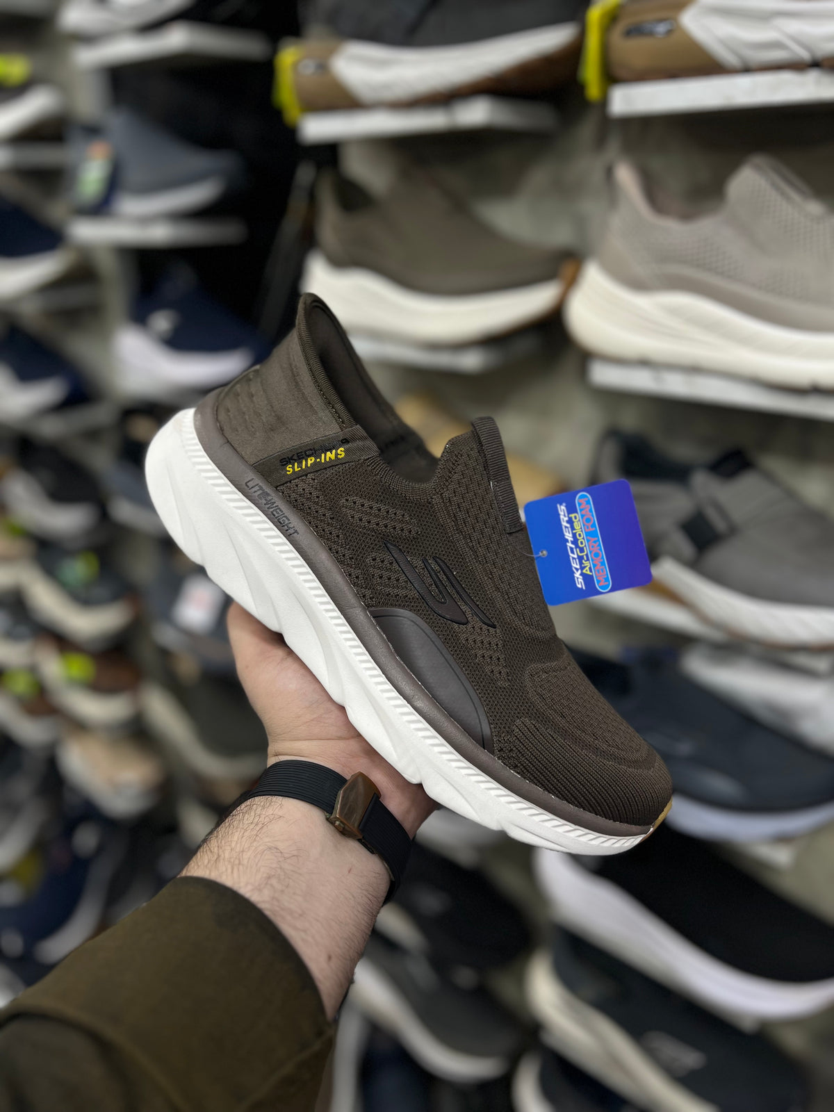 Skechers Slip ins Lite Weight - Brown