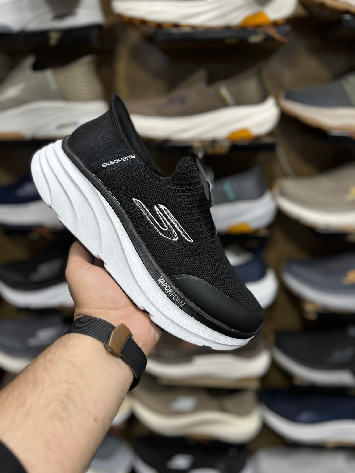 Skechers Slip ins Vapor Foam - Black