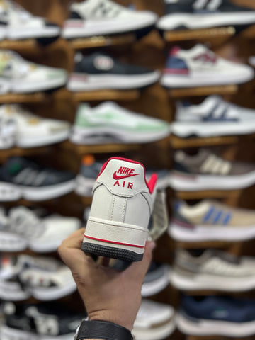 Nk Air Force Grey/Red Premium Quality (Dot Perfect)