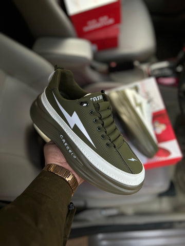 Flash Fashion Sneakers - All Green