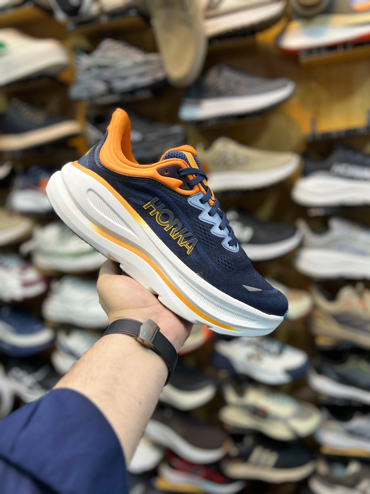 HOKA Ultra Light Weight - Blue/Orange
