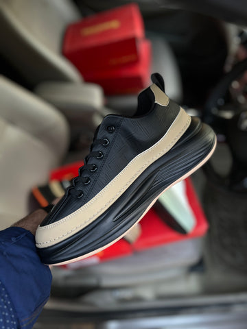 Flash Fashion Sneakers - Black/Brown