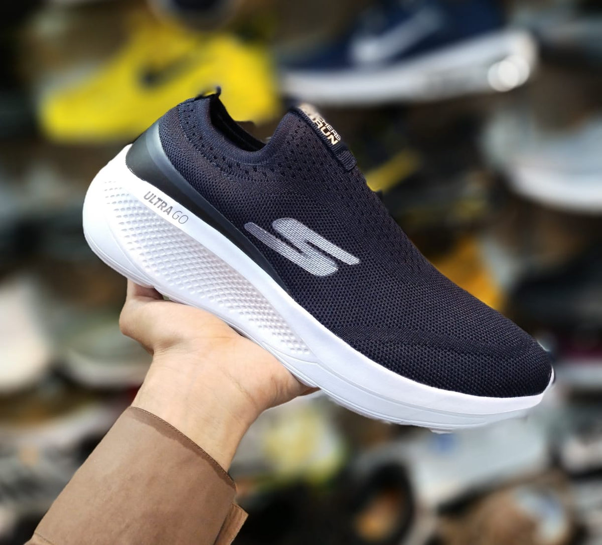 Skechers Ultra Go - Blue/White