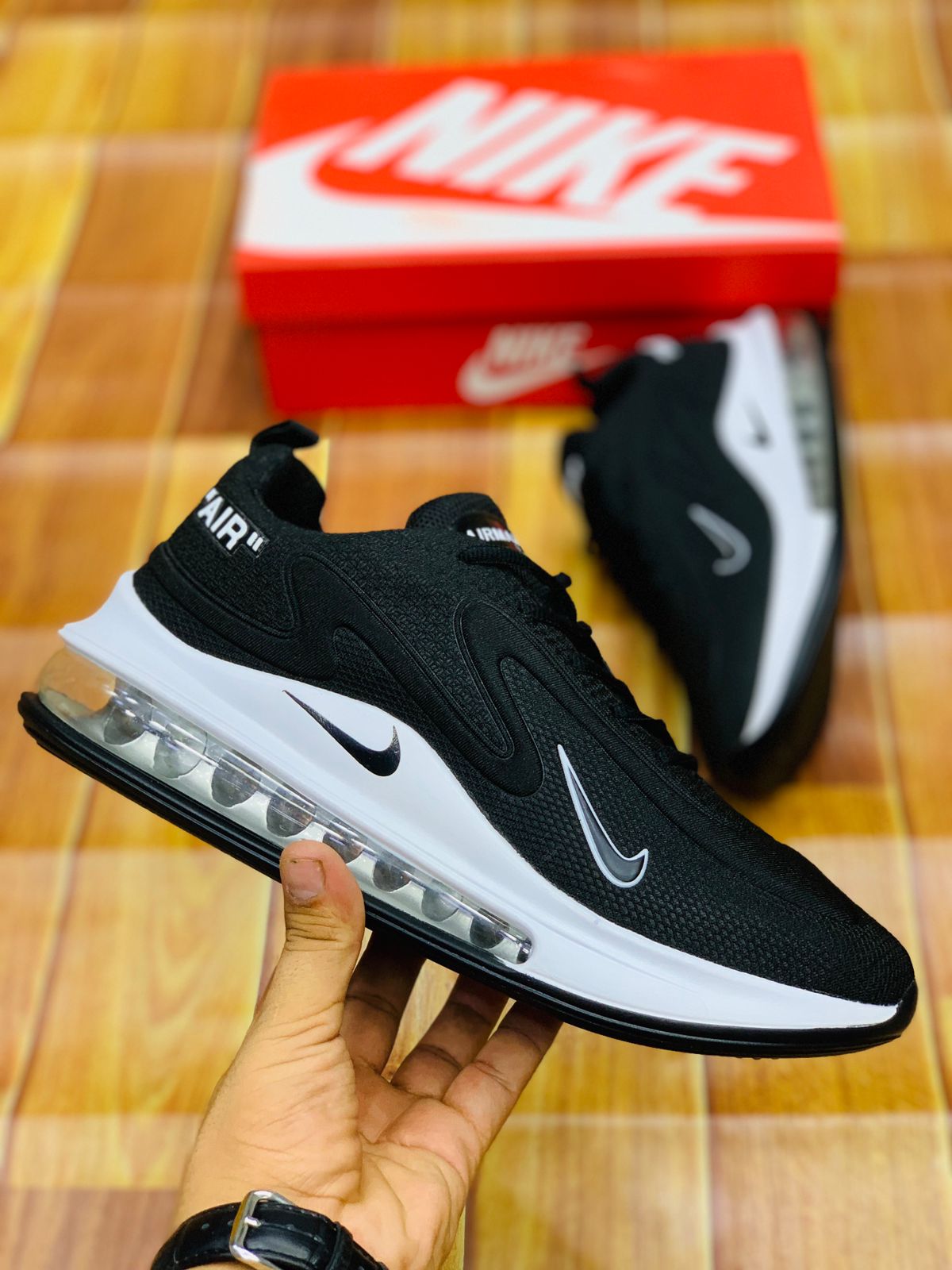 Nk Air Max Run Fast  - Black/White