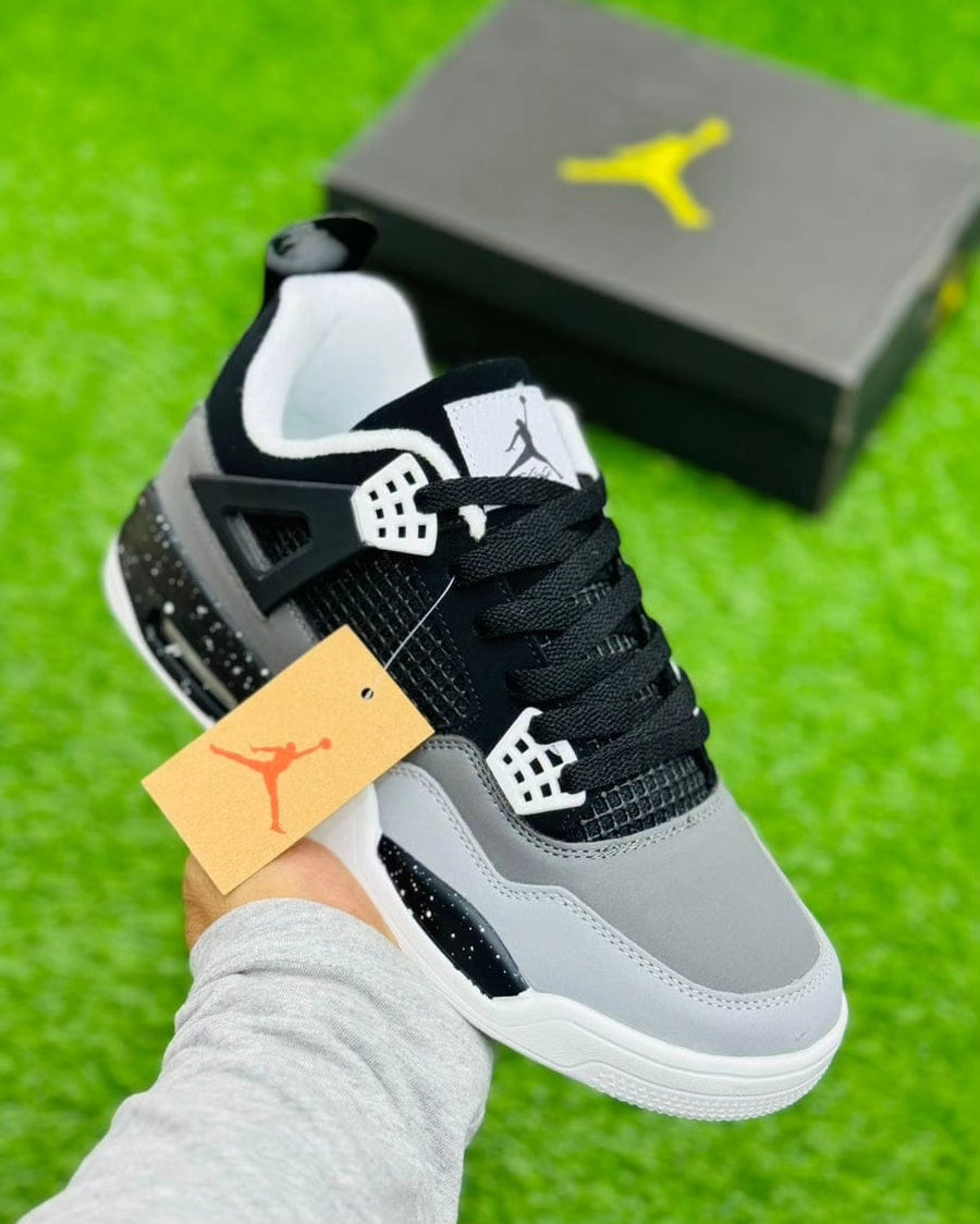 Nk Air Jordan 4 Grey/Black