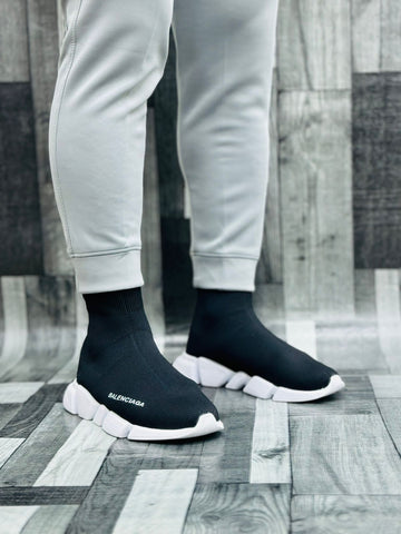 Balenciaga Knit Socks - Black/White