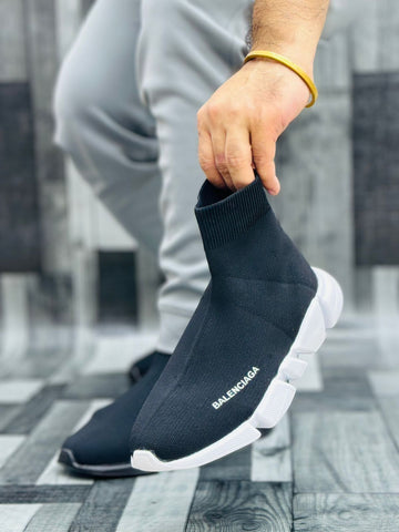 Balenciaga Knit Socks - Black/White