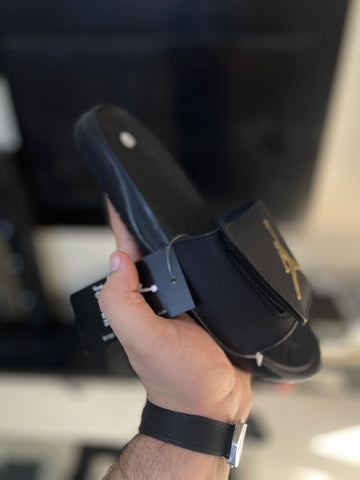 Jordan Soft Sole Slides - Black/Golden
