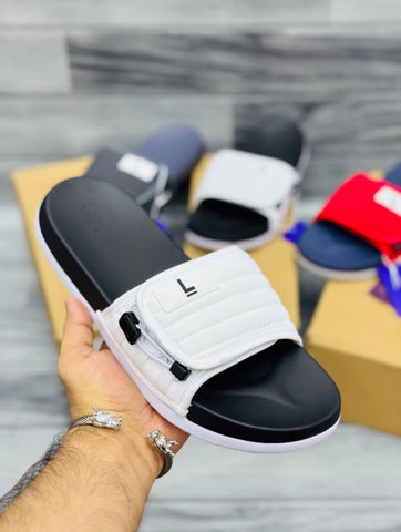 Lite Soft Sole Slides - White/Black