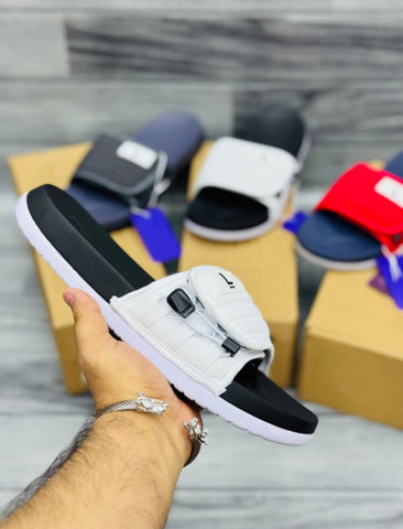 Lite Soft Sole Slides - White/Black
