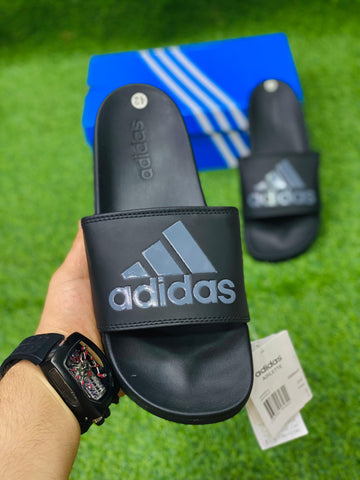AD Soft Sole Slides - Black/Blue