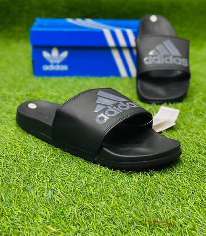 AD Soft Sole Slides - Black/Blue