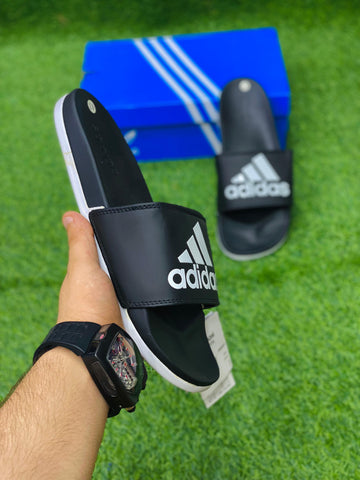 AD Soft Sole Slides - Black/White