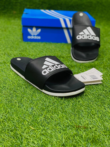 AD Soft Sole Slides - Black/White