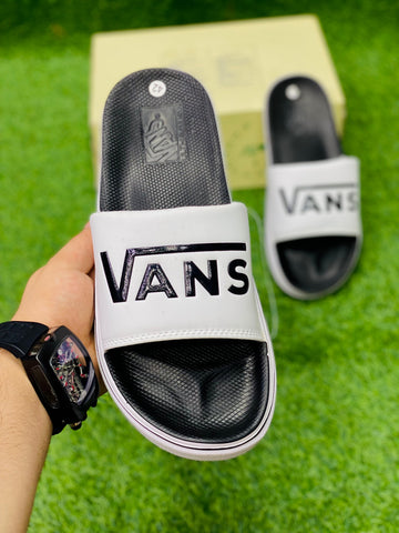 Vans Soft Sole Slides - White/Black
