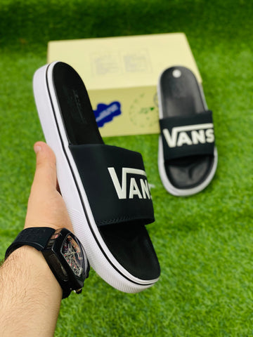 Vans Soft Sole Slides - Black/White