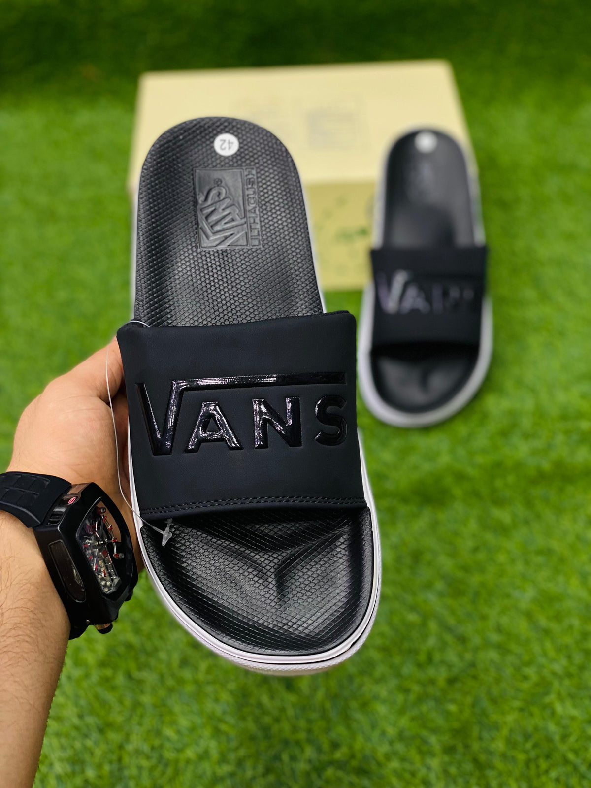 Vans Soft Sole Slides - All Black