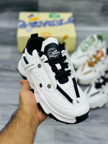 Fashion Sneakers High Sole - White/Black