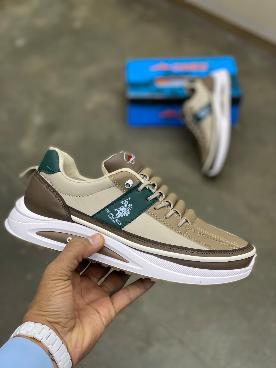 Fashion Sneakers Polo - Brown