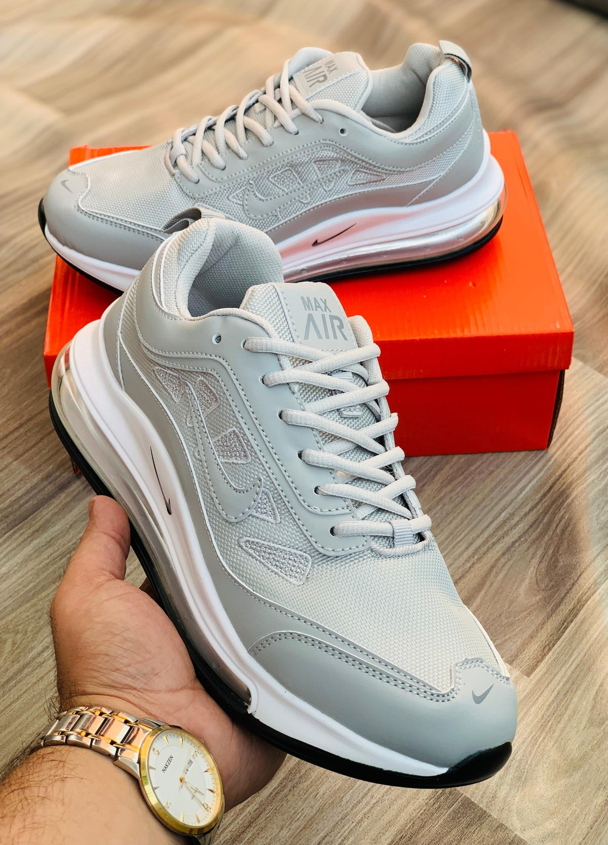 Nk Air Max Run - Light Grey