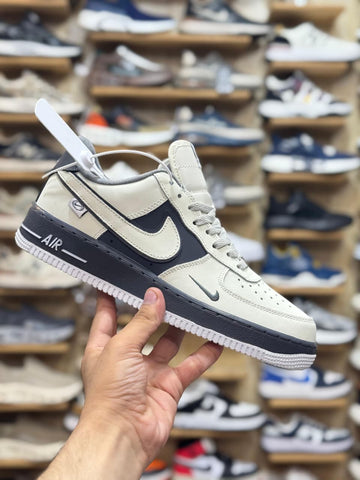 Nk Air Force Beige/Grey Premium Quality (Dot Perfect)