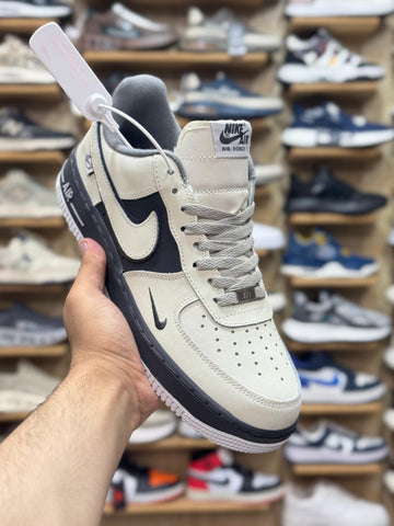 Nk Air Force Beige/Grey Premium Quality (Dot Perfect)