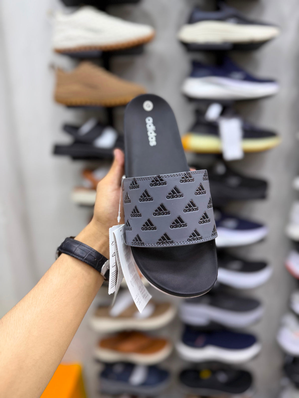 AD Adilette Soft Sole Slides - Grey