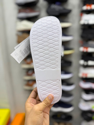 AD Three Stripes Soft Sole Slides - Blue/White