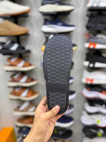 AD Logo Soft Sole Slides - All Black