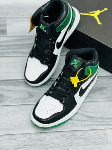 Nk Air Jordan Mid - Green Black