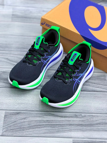ASICS GEL-NIMBUS 28 (BLACK/GREEN)