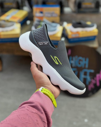 Skechers Slip-ins: GO WALK Massage Fit - Dark Grey