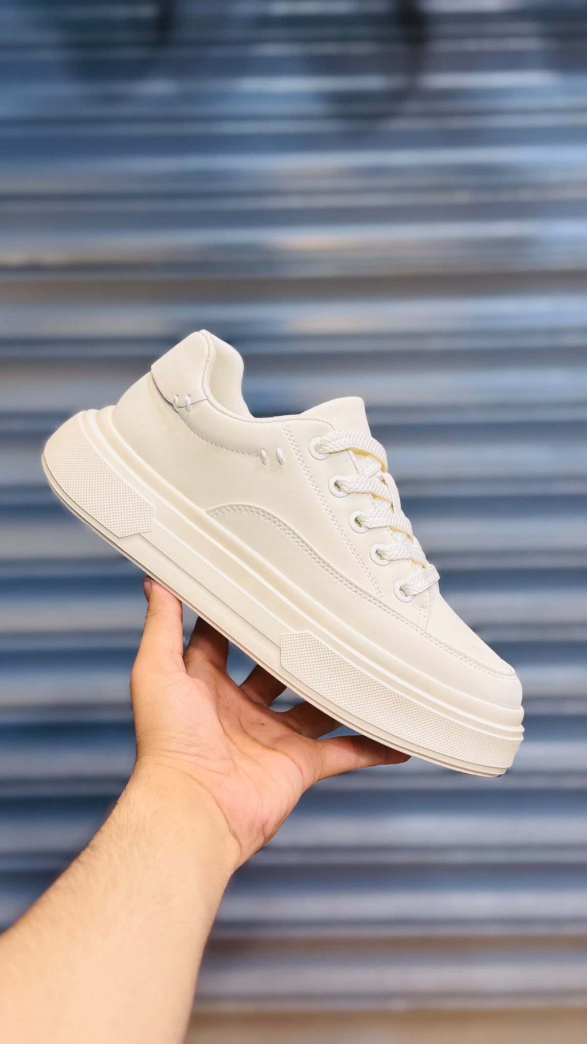 Fashion Sneakers  - Cream White