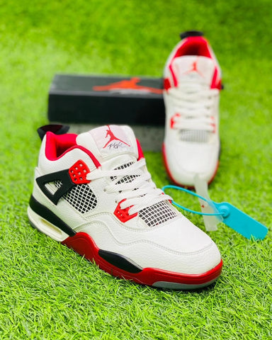 Nk Air Jordan 4 White/Red