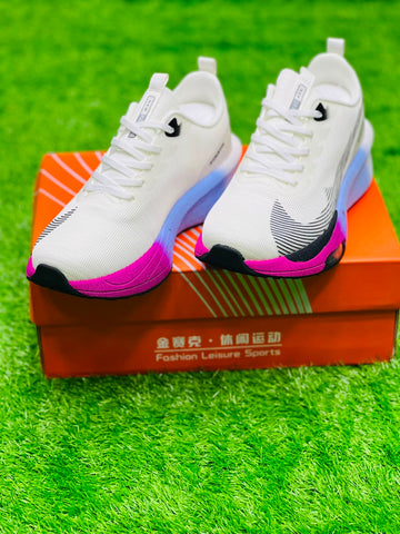 Soft Sole Fashion Sneakers - White