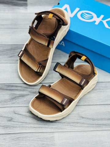 Noka Imported Sandals Design 1 - Dark Brown