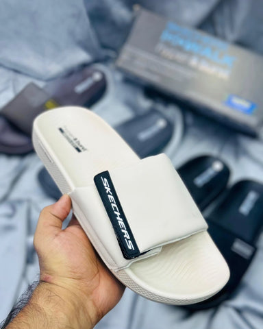 Skecherss Soft Slides - Cream