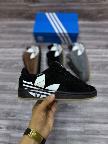AD Campus 00s Trefoil - Black White Gum